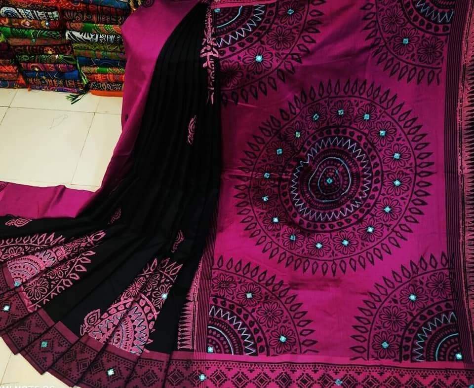Embroidered Dupion Silk Saree