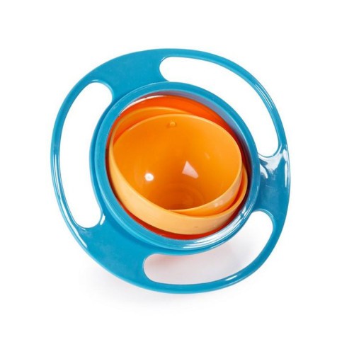 Child Kid Toddler Food Feeding Eating Training No Slip Rotate 360 Degree Rotation Spill Resistant Universal Gyro Bowl