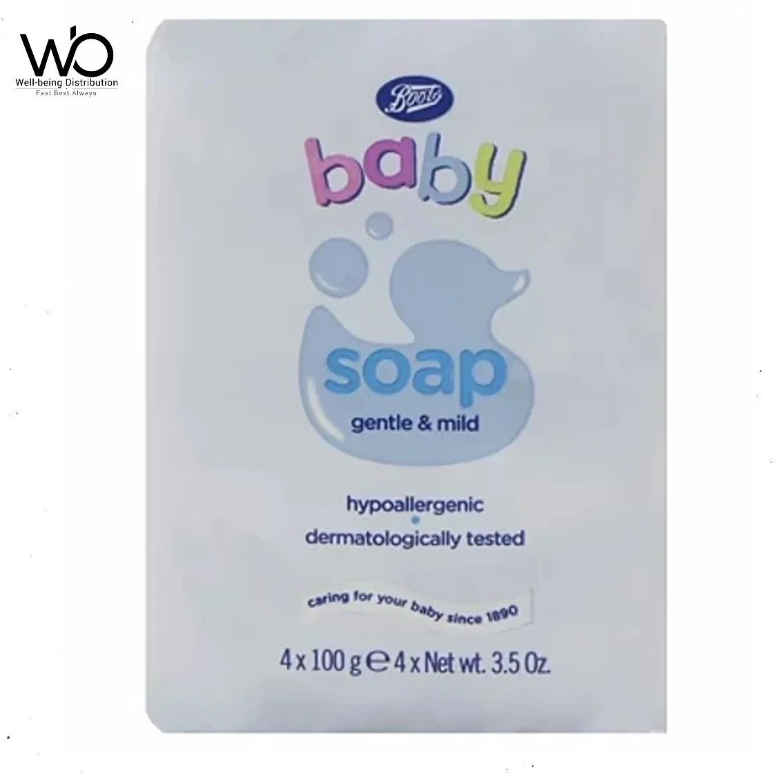 Boots Baby Soap Gentle & Mild 100gm x 4 Soap (International)