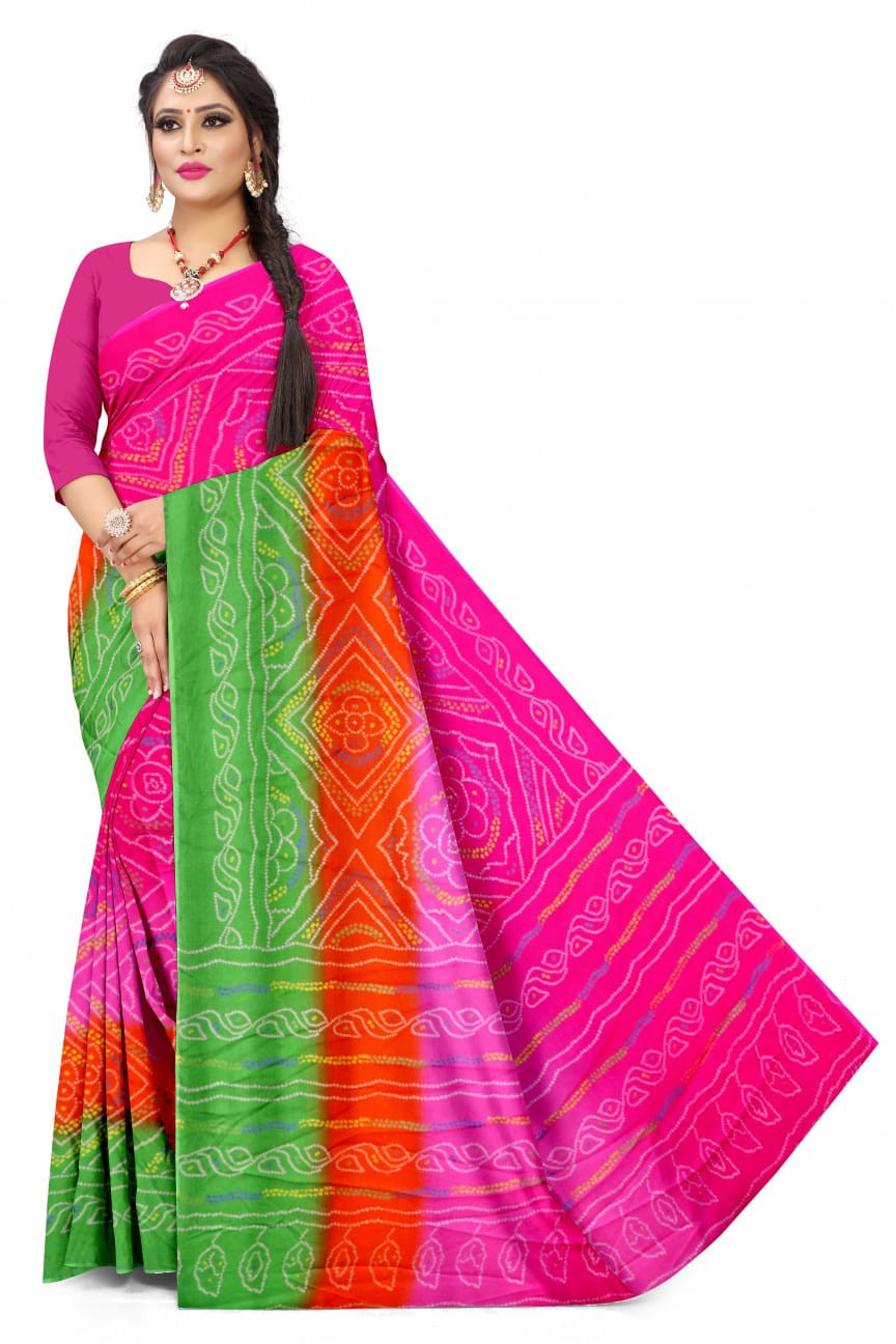 Silk Skin Print Saree