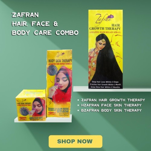 Zafran Hair Loss Combo Hiar oil & Hair Mask Bundle Authentic and original