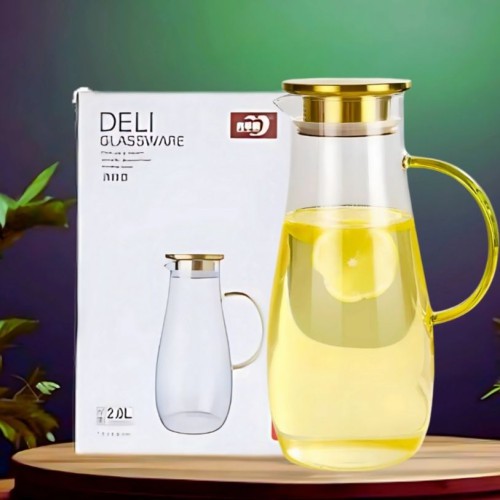 Deli Borosilicate Glass Water Juice Jug 2000ML best price in bd