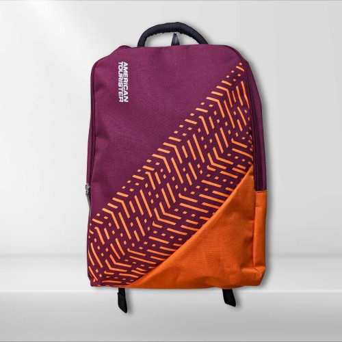 American Tourister Backpack Orange Stripe