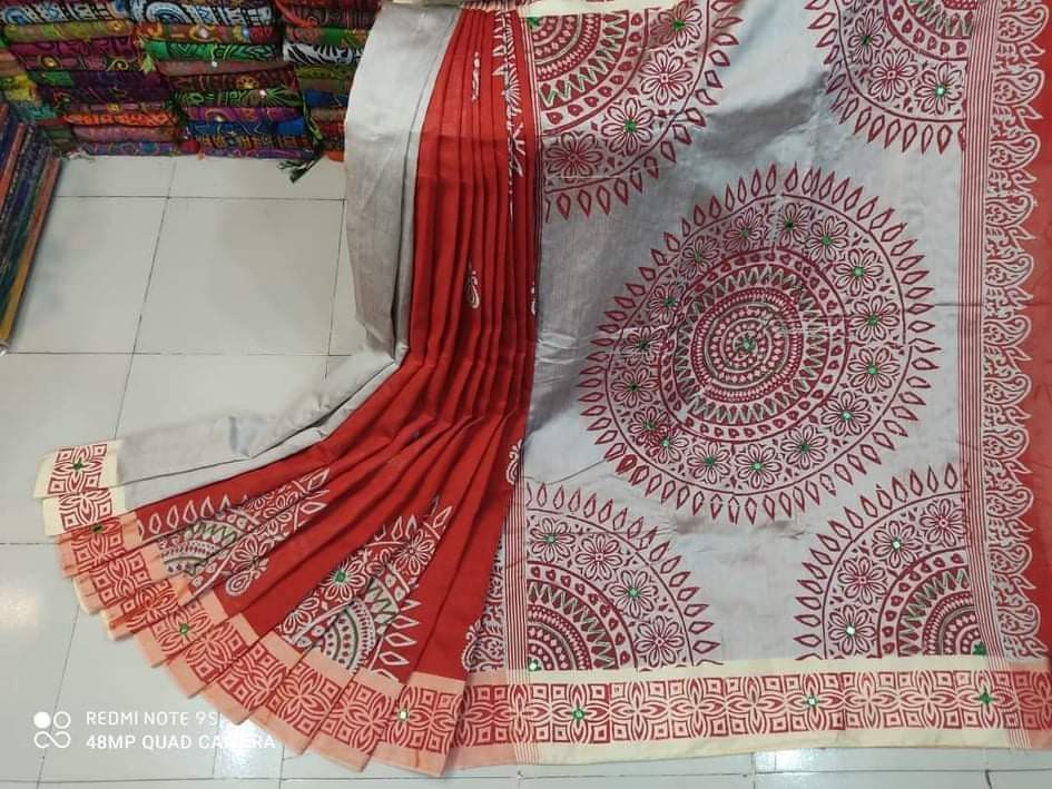 Embroidered Dupion Silk Saree