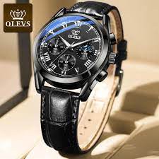 Fashionable Glass Quartz Analog Men's Watch -(2)