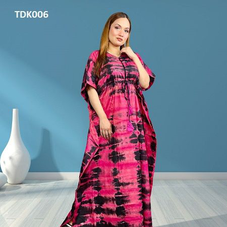 Tie Dye Batik Kaftan Maxi For Women's