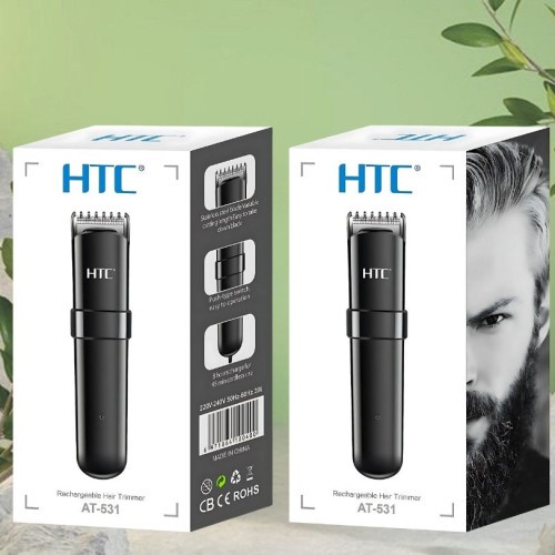 HTC AT-531 Rechargeable Hair Trimmer USB Charge Beard Trimmer Senior Design Men Hair Cutting best price in bd