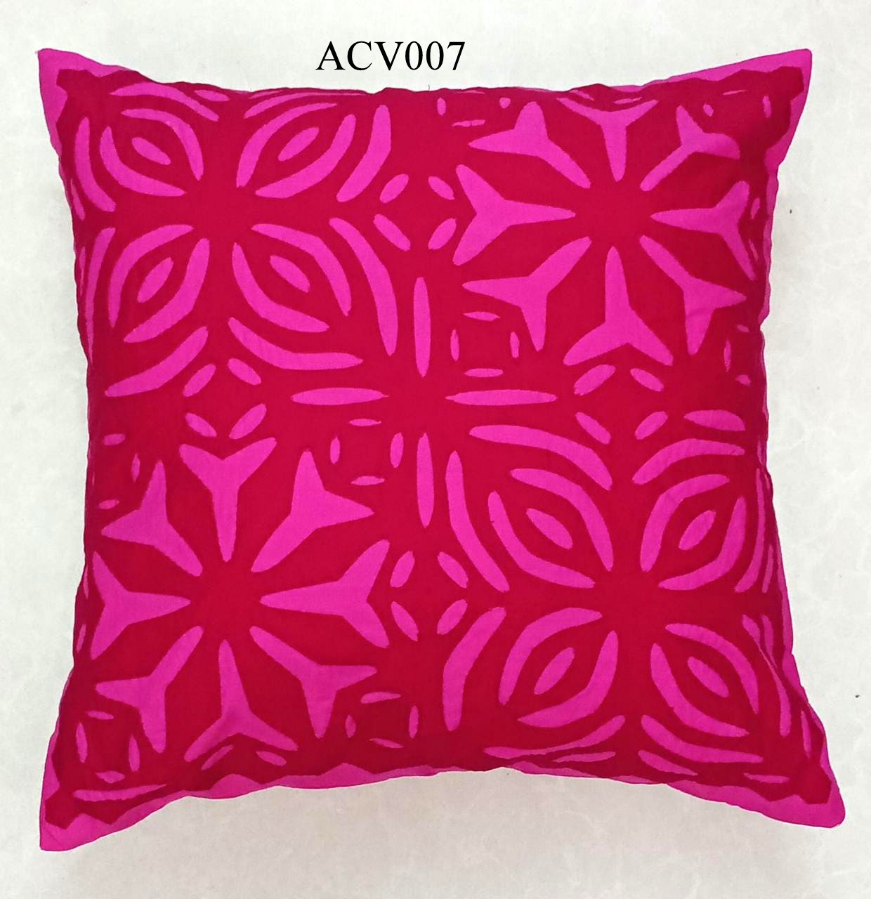Cutwork Applique Cushion Cover