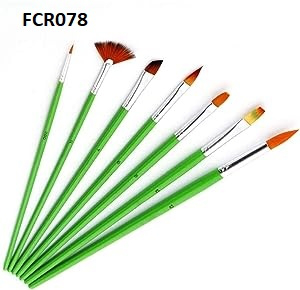 Keep Smiling 7Pcs/Set Nylon Hair Multifunction Brushes Gouache Watercolor Oil Brush Set Art Supplies