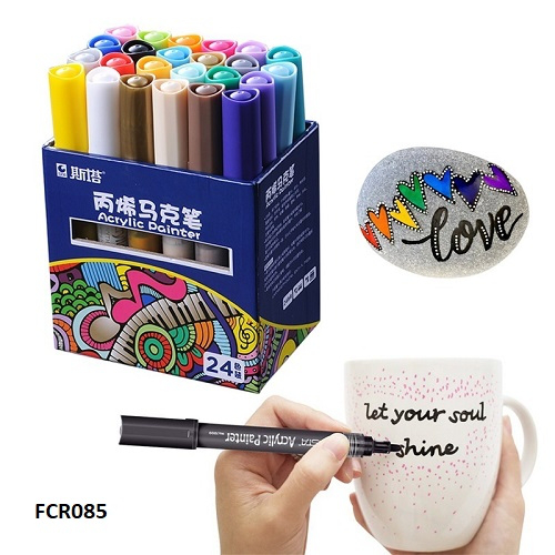 STA Acrylic Paint Permanent Markers 24 Pcs