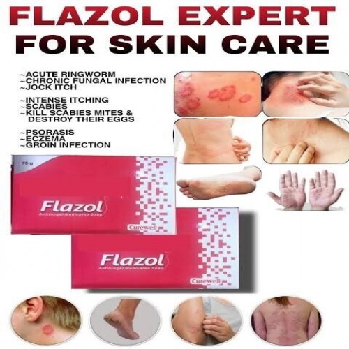 Flazol Antifungal Medicated Soap 75gm