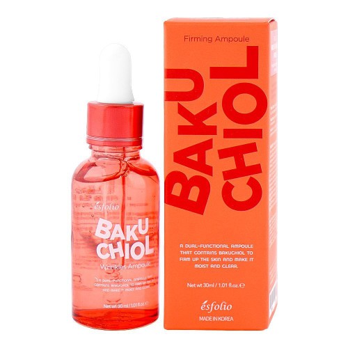 Esfolio Bakuchiol Wrinkles Ampoule, For Moist & Clear Skin, 30ml