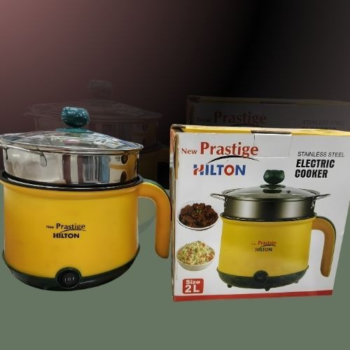 Prestige Hilton Stainless Steel Electric Cooker – 2 Liter