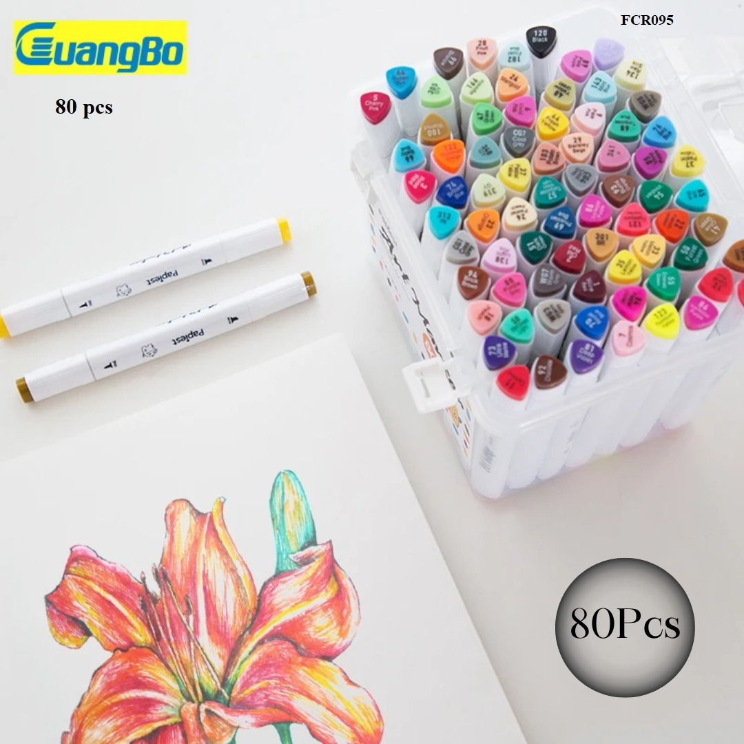Guangbo Markers Sets 80 Colors Sketching Markers