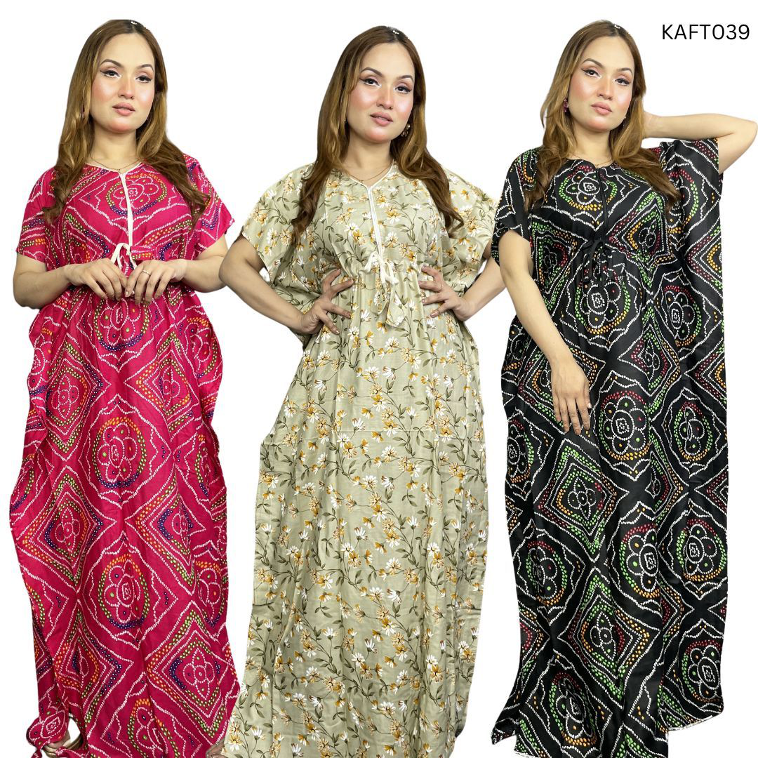 Long Kaftan Maxi Combo Pack of 3