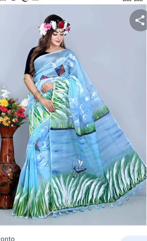 New Half Silk Sarees For Women