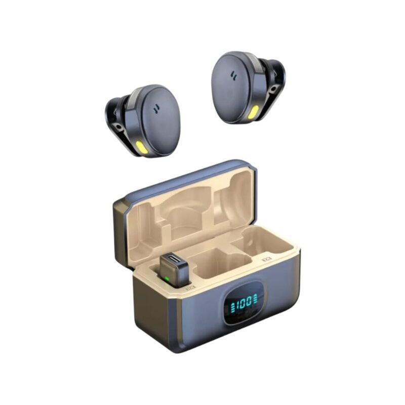 Q8 Dual Wireless Microphone with LED Display