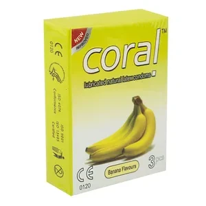 Coral – Banana Flavor Extra Performance Condom – Full Box
