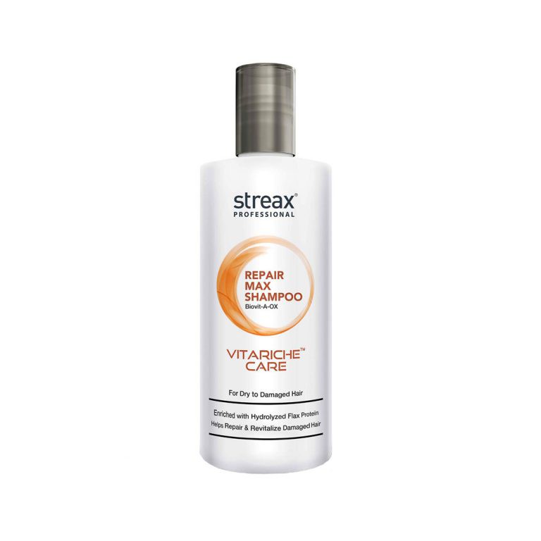 Streax Professionals Vitariche Care Repair Max Shampoo for Dry to Damaged Hair 300ml | Made in BD