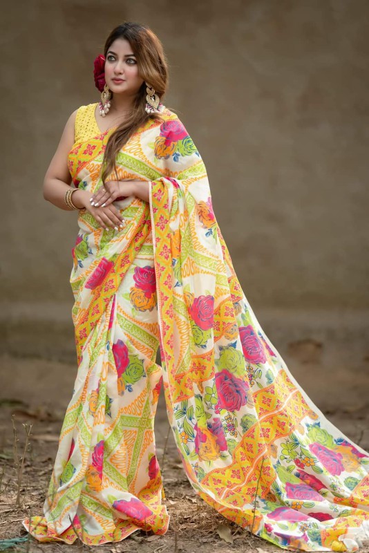 New best Half silk sharee For Women