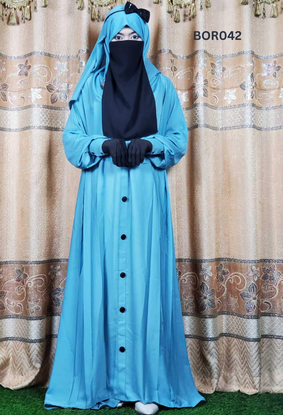 Women Attractive High-Quality Borka Fabric Abaya Set (5)