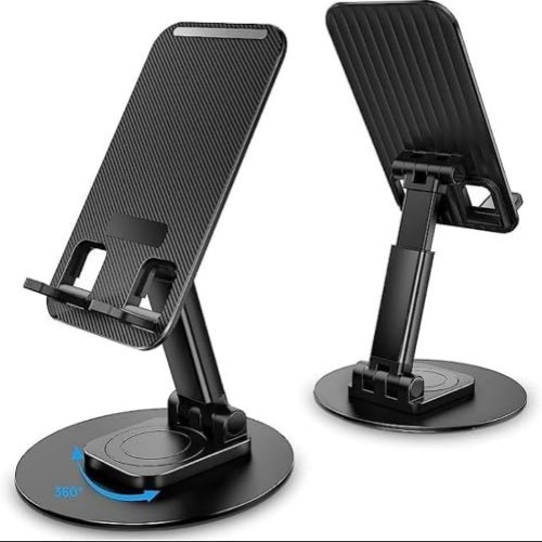Metal Body Folding Rotatable Lifting Desktop Holder for Mobile Phones & Tablets