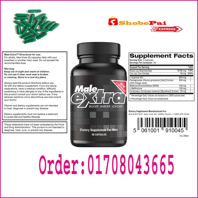 Male Extra Green Color Capsules