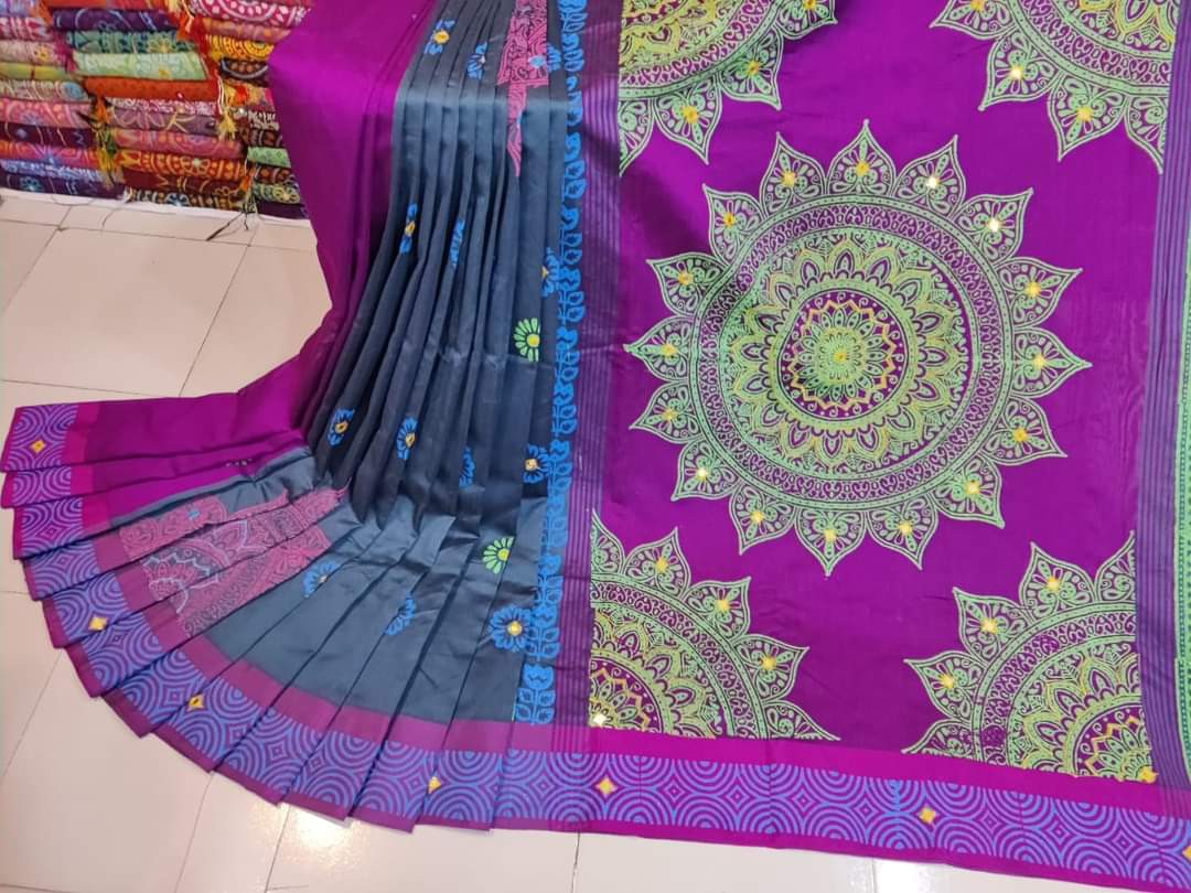 Embroidered Dupion Silk Saree