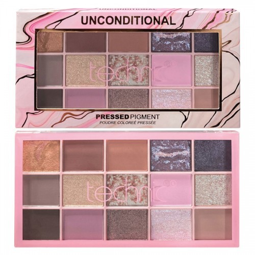 Technic 15 Color Unconditional Pressed Pigment Eyeshadow Palette