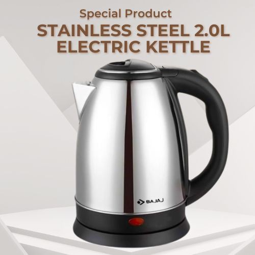 bajaj Stainless Steel 2.0L Electric Kettle price in bd