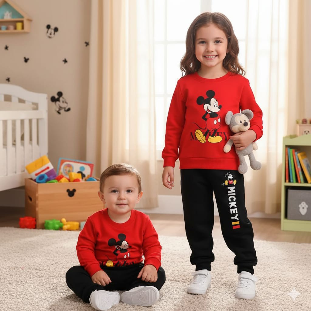 Kids Winter Wear Combo | Soft Sweatshirt & Pants Set | Premium 280–300 GSM Fabric