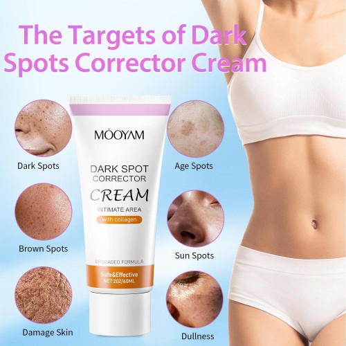 Dark Spot Corrector Cream for Face and Body Dark Spot Remover for Inner Thighs Underarm Neck Armpit Knees Elbows Private Areas Intimate Areas for Brightening Skin 60 g
