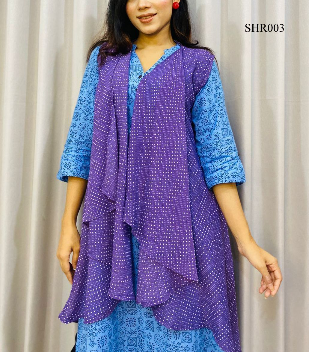 Semi Long Shrug for Women (4)