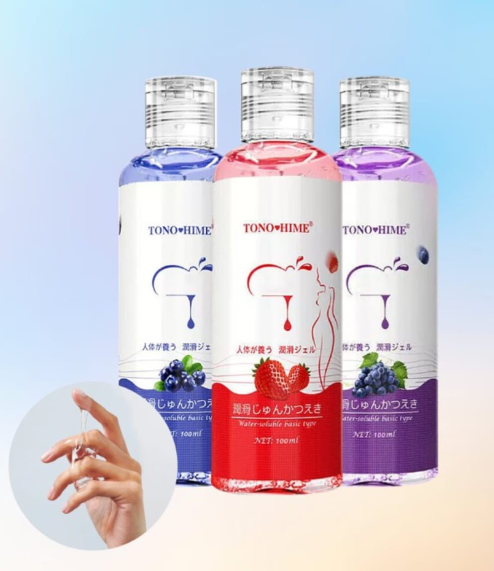 TONO Hime Fruit Flavor Water Based Lubricant Gel 100ml 3pcs Combo