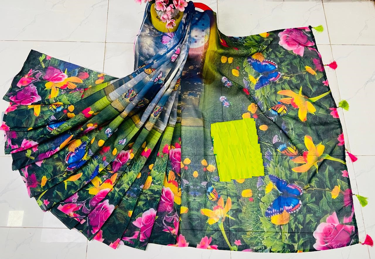 This half-silk sharee