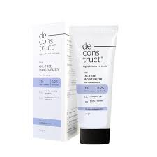 Deconstruct Oil-Free Moisturizer For Oily Skin 50gm | 3% NMF Complex + 0.2% Panthenol | Lightweight Gel Moisturizer | For Oily to Combination Skin | India
