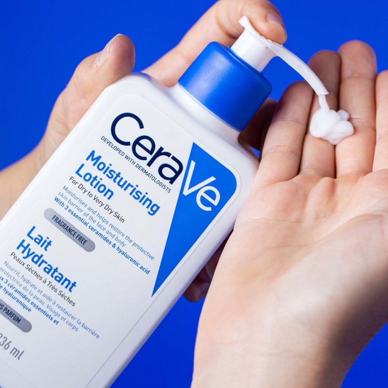 CeraVe Moisturising Lotion | 236ml | Daily Face, Body & Hand Moisturiser for Dry to Very Dry Skin