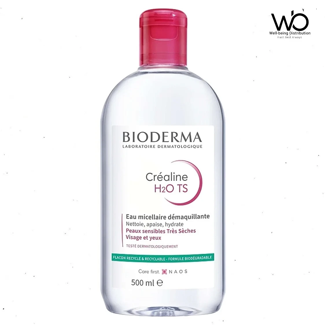 Bioderma Crealine H2O TS Make Up Removing Micelle Solution 500ml (International)