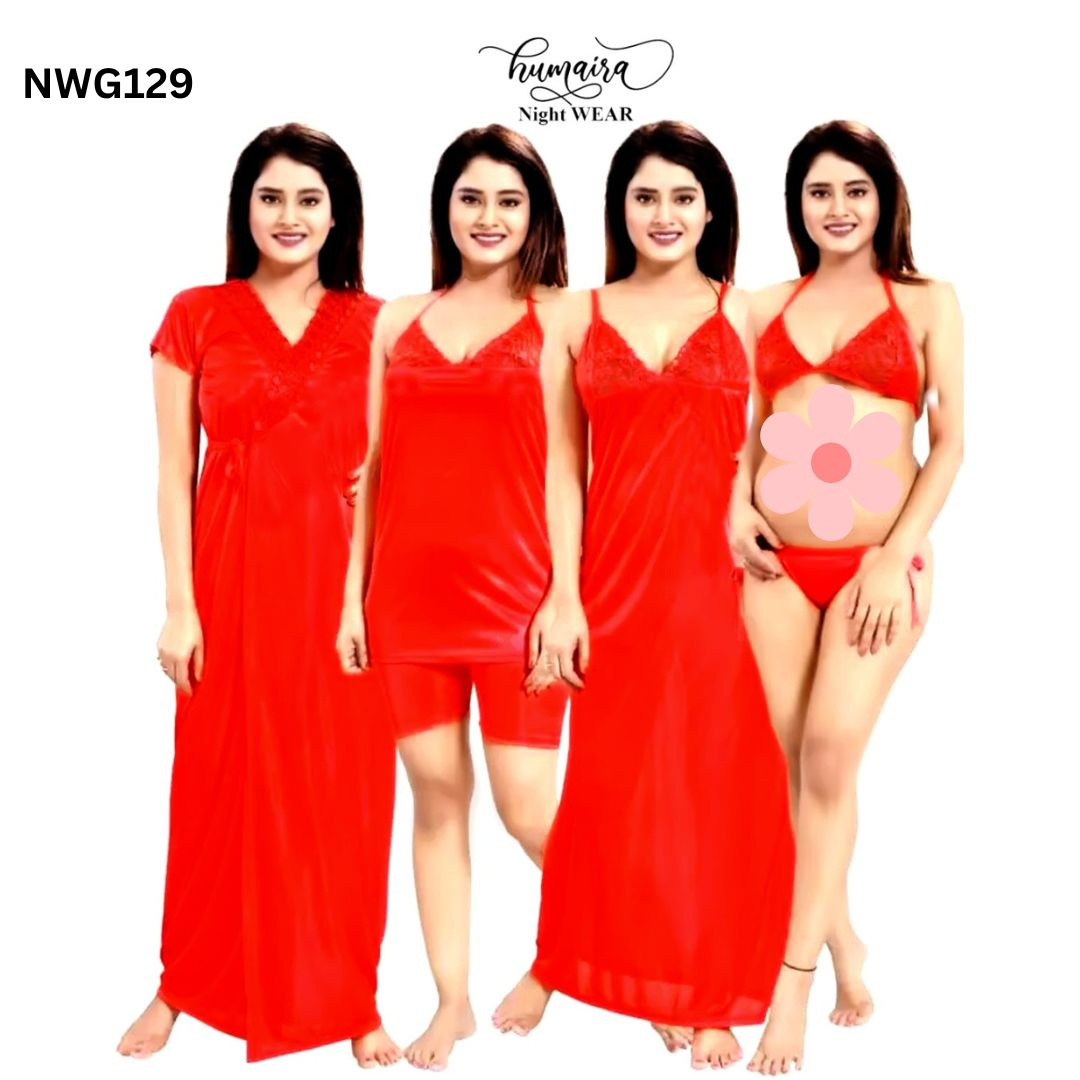 Stylish 6 part Nighty For Ladies