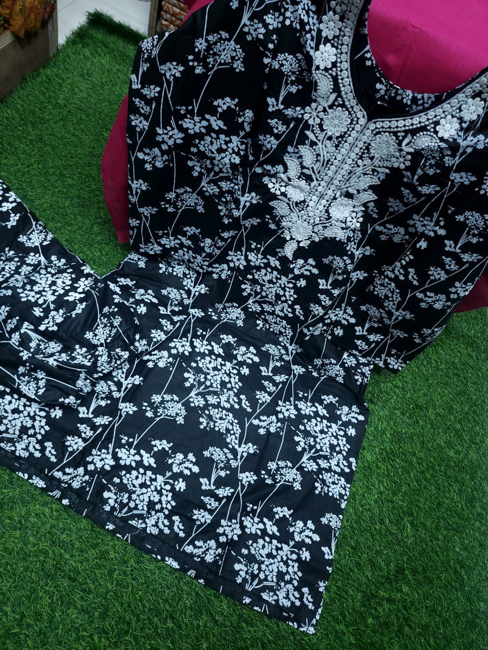 Embroidery Cotton Two Piece