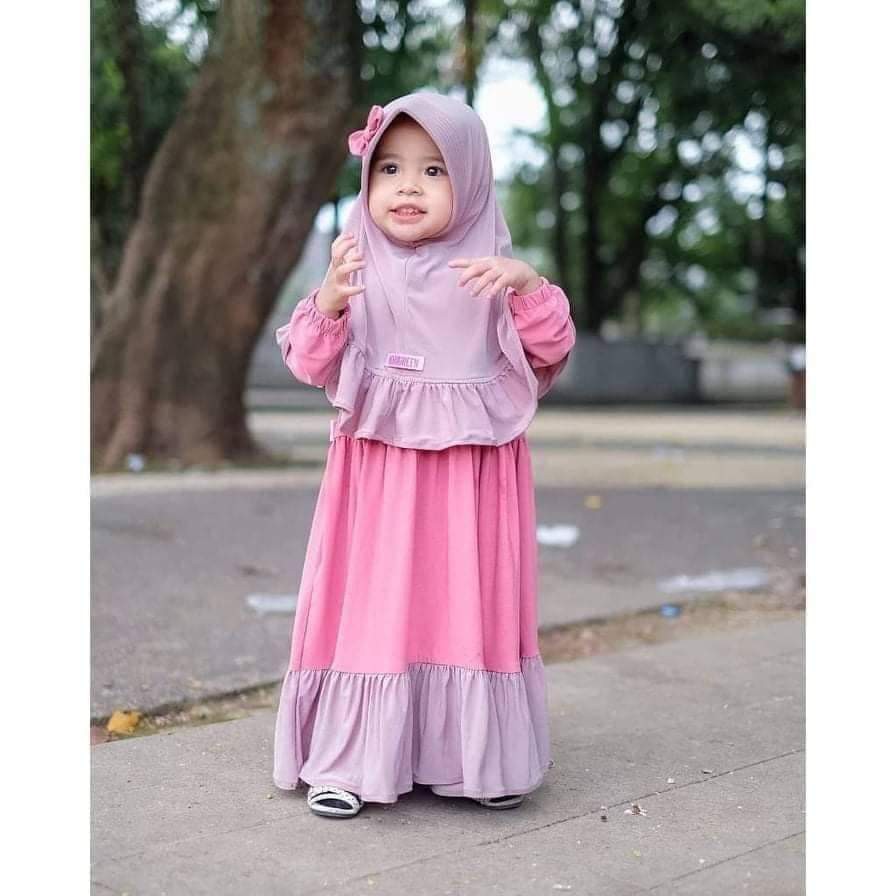 Pink Large Baby Borka Set 7-12Y