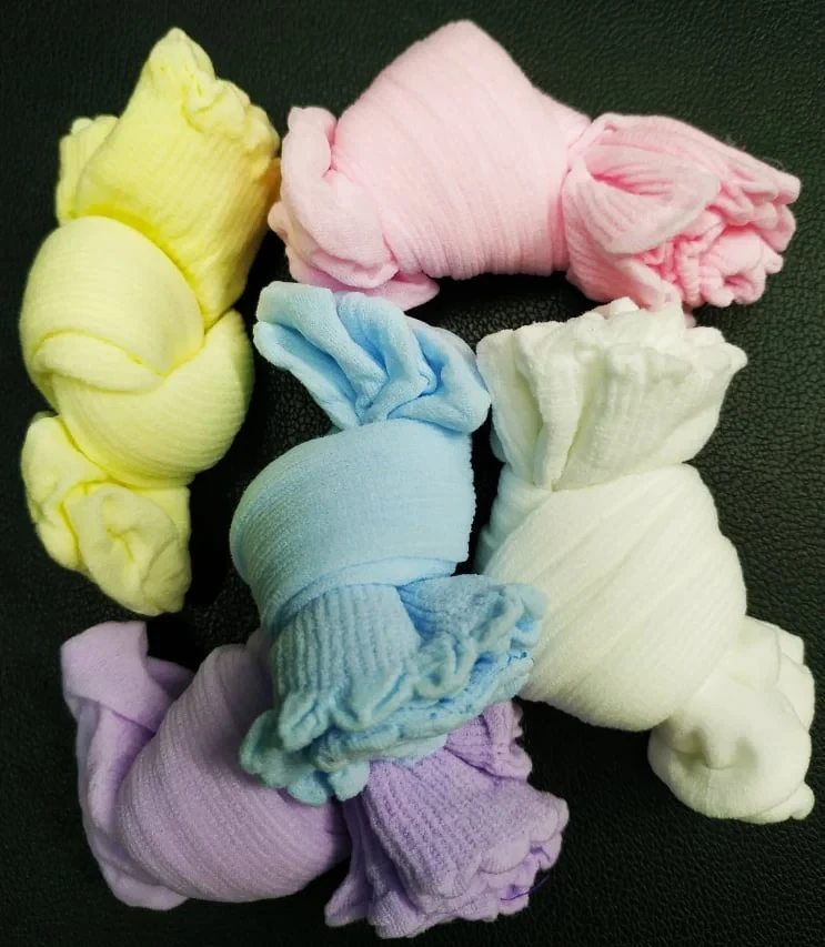 Baby Skin Socks – Socks For Baby Girl & Boy – 5pcs Packet (Multicolor)