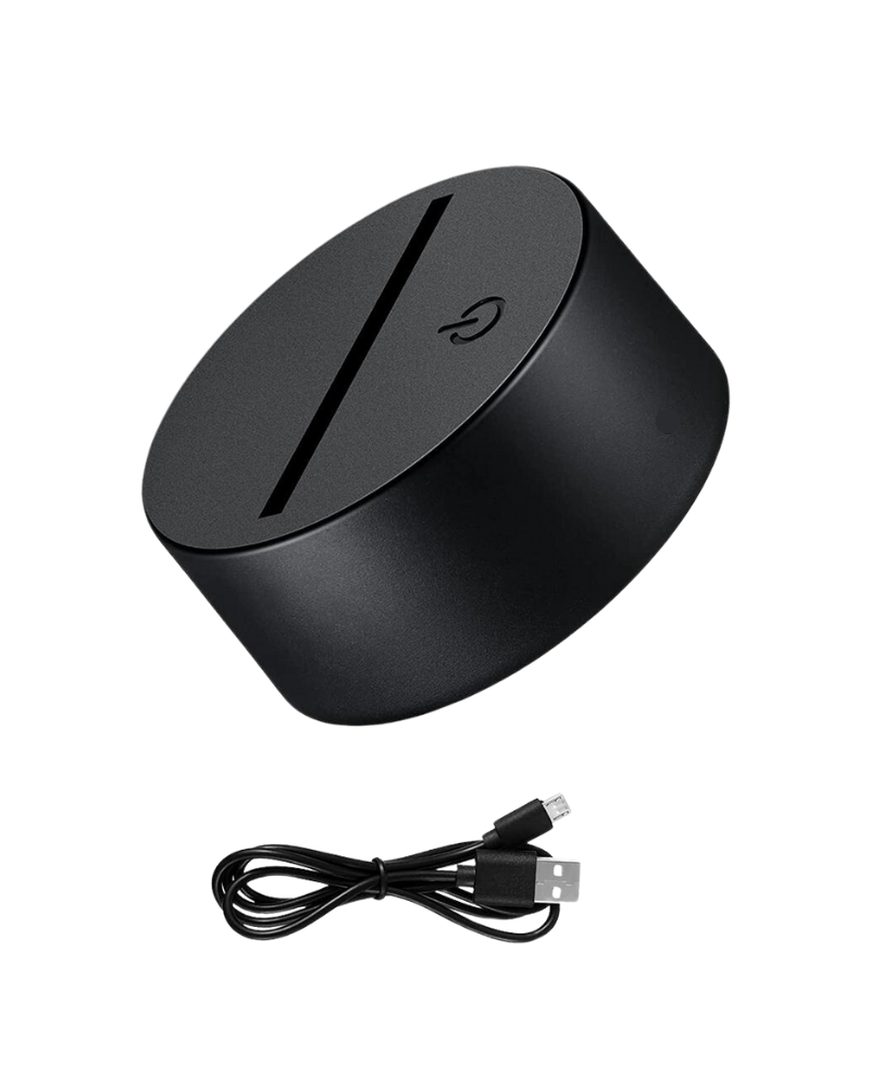 GearUP Acrylic Night Lamp (Only Base)- Black