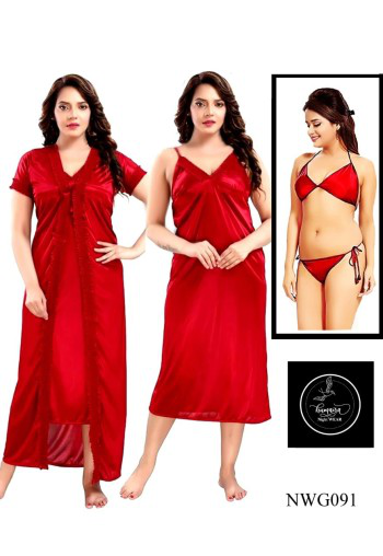 Stylish 4 part Nighty (2)