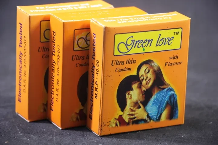 Green Love Ultra Thin Condom with Flavor - Combo Pack - 3 Pack - 3x3=9pcs Condom