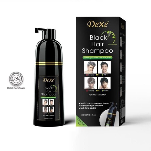 Dexe Black Hair Shampoo Bottle 400 ml new